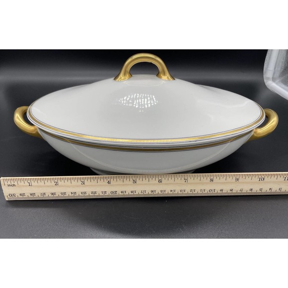Haviland And Co. Limoges Covered Vegetable Bowl 9 1/2" Soup Tureen Casserole - Picture 4 of 13